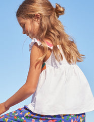 Boden Crochet Tank Top - White