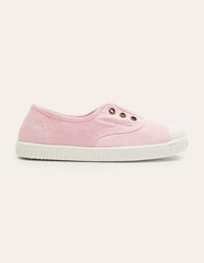 Boden Laceless Canvas Pull - ons - Cameo Pink