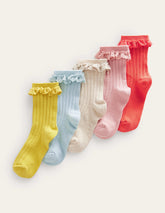 Boden 5 - Pack Frilly Socks - Multi