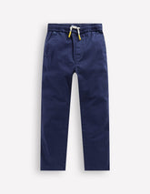 Boden Slim Pull On Trousers - College Navy Twill