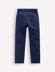 Boden Slim Pull On Trousers - College Navy Twill