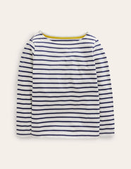 Boden Ella Breton - Ivory/College Navy