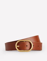 Boden Classic Leather Belt - Tan