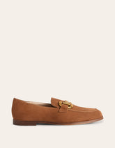 Boden Iris Snaffle Loafers - Ginger Snap Suede