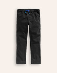 Boden Slim Pull On Trousers - Black