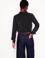 Boden Sienna Silk Shirt - Black
