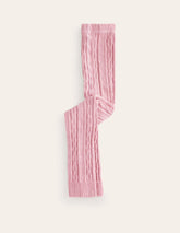 Boden Cable Footless Tights - Vintage Pink