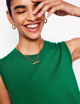 Boden T - bar Chain Necklace - Gold