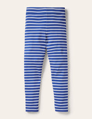 Boden Everyday Fun Leggings - Surf Blue/Ivory