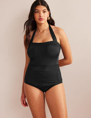 Boden Santorini Halterneck Swimsuit - Black