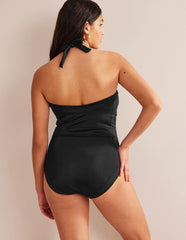Boden Santorini Halterneck Swimsuit - Black