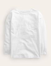 Boden Everyday Long Sleeve T-shirt - White