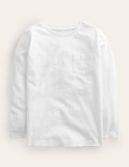 Boden Everyday Long Sleeve T-shirt - White