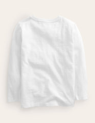 Boden Everyday Long Sleeve T-shirt - White