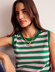 Boden Chunky T - bar Chain Necklace - Gold