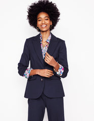 Boden Marylebone Ponte Blazer - Navy