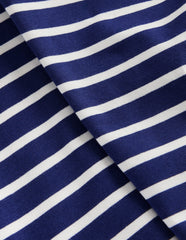 Boden Everyday Fun Leggings - Starboard Blue / Ivory
