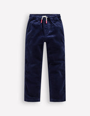 Boden Slim Pull On Trousers - College Navy Cord