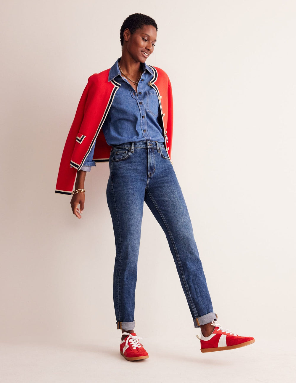 Boden Girlfriend Jeans - Mid Vintage