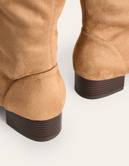 Boden Flat Stretch Knee Boots - Acorn
