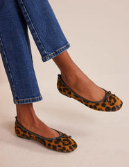 Boden Kitty Flexi Sole Ballet Flats - Leopard