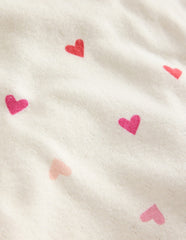 Boden Long Sleeve Pointelle Top - Soft Ivory Hearts