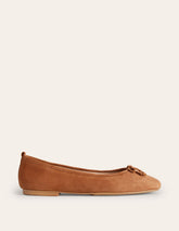 Boden Kitty Flexi Sole Ballet Flats - Ginger Snap Suede