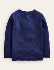 Boden Everyday Long Sleeve T-shirt - College Navy