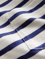 Boden Everyday Short Sleeve T-shirt - Ivory/College Navy