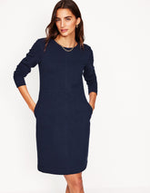 Boden Cornelia Ottoman Dress - Navy