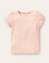 Boden Short Sleeve Pointelle Top - Provence Dusty Pink