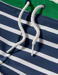 Boden Swim Trunks - Navy Blue/White