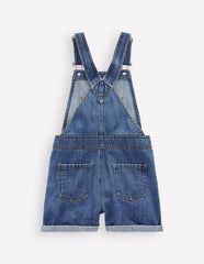 Boden Heart Pocket Short Overalls - Vintage Embroidered Daisy