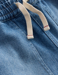 Boden Warrior Knee Jeans - Mid Blue Wash