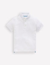Boden Piqué Polo Shirt - White