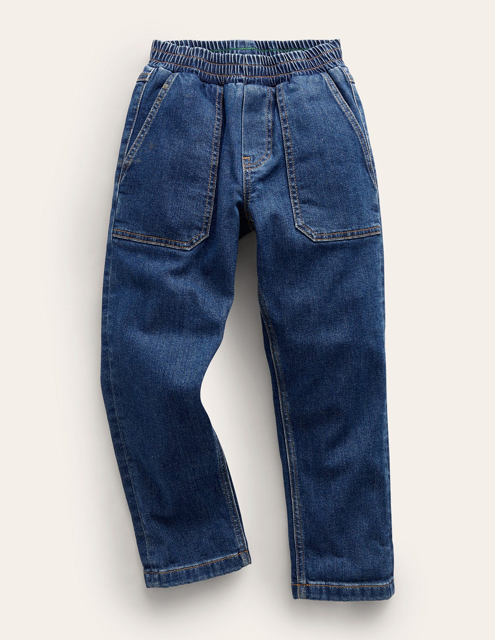 Boden Pull - On Jeans - Mid Wash