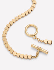 Boden Metal Heart Necklace - Gold