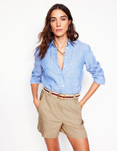 Boden Westbourne Linen Shorts - Oatmeal