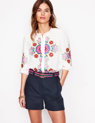 Boden Westbourne Linen Shorts - Navy