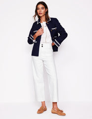 Boden Primrose Patch Pocket Pants - White