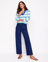 Boden Primrose Patch Pocket Pants - Navy