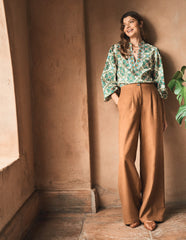 Boden Dulwich Linen Pants - Gingerbread