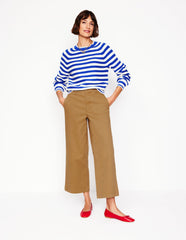 Boden Barnsbury Crop Chino Pants - Hazelnut Brown