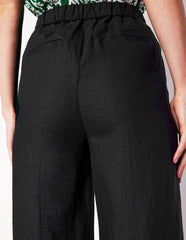 Boden Dulwich Linen Pants - Black