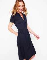 Boden Naomi Short Sleeve Dress - Navy