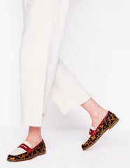 Boden Nya Penny Loafers - Leopard Colourblock
