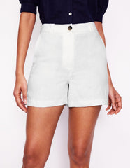 Boden Westbourne Linen Shorts - White