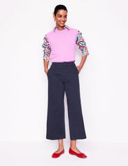 Boden Barnsbury Crop Chino Pants - Navy