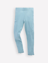 Boden Ribbed Leggings - Vintage Blue