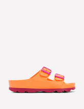 Boden Lyla Double Buckle Sliders - Orange
